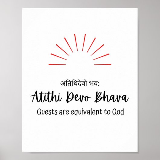 Welkom gasten poster (Voorkant)