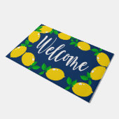 Welkom Gele Lemon Doormat, Lemon Lover Mat (Schuin)