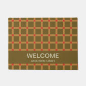 Welkom gepersonaliseerd monogram deurmat (Voorkant)