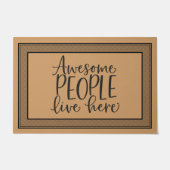 Welkom Geweldige mensen hier Deurmat (Voorkant)