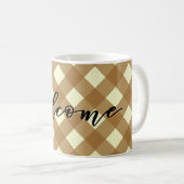 WELKOM - GINGHAM KOFFIEMOK (Voorkant rechts)