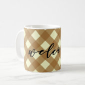WELKOM - GINGHAM KOFFIEMOK (Voorkant links)