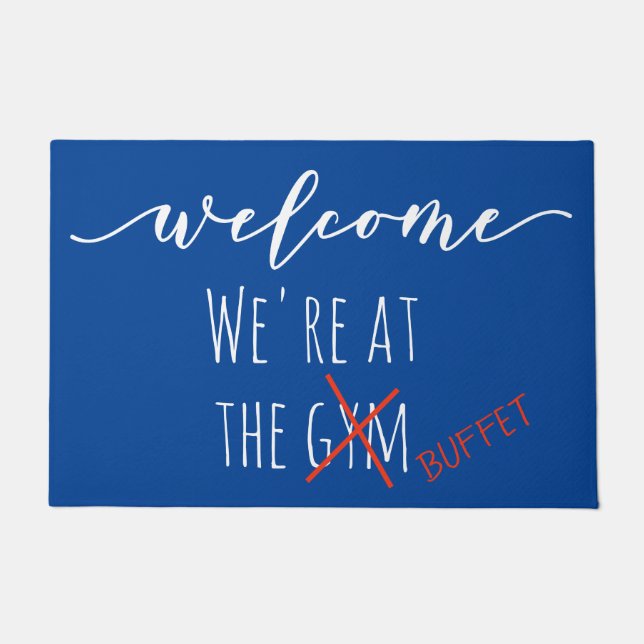 Welkom Grappig We zijn bij de Buffett Cruise Deurmat (Voorkant)