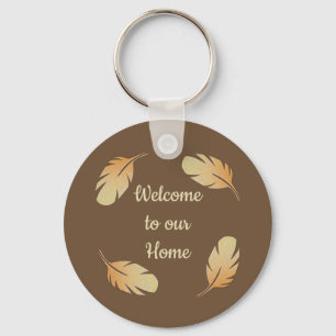 Welkom Guest Vacation House Toegang Sleutelveer Sleutelhanger