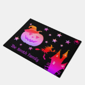 Welkom Halloween deur mat | Gepersonaliseerde deur (Schuin)