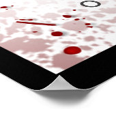 Welkom Halloween Wedding Poster Blood Splatter (Hoek)