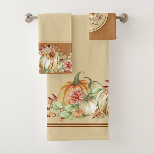 Welkom Herfst Elegant Bath Towel Set Bad Handdoek (Insitu)