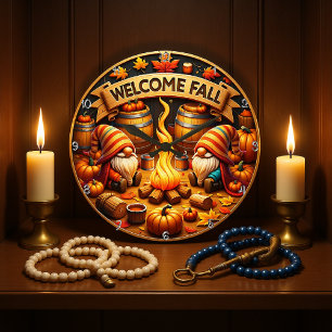 Welkom Herfst Gnomes Grote Klok