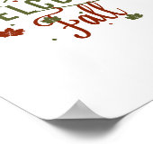 Welkom Herfst Poster (Hoek)