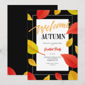 Welkom herfst trendy kaart (Voorkant / Achterkant)