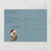 Welkom, het is een kerstmeisje aankondigingskaart (Achterkant)