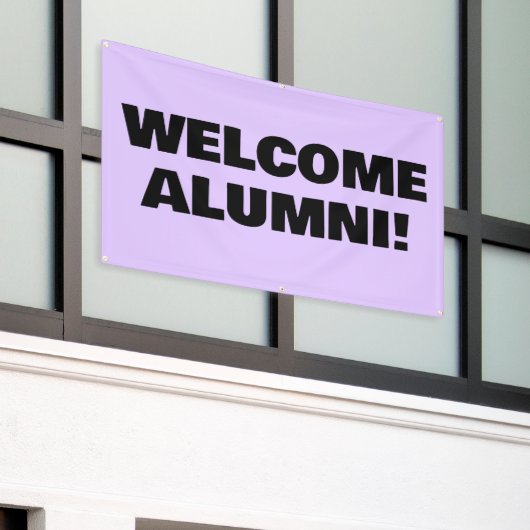 Welkom Home Alumni Banner (Buitenkant Gebouw)