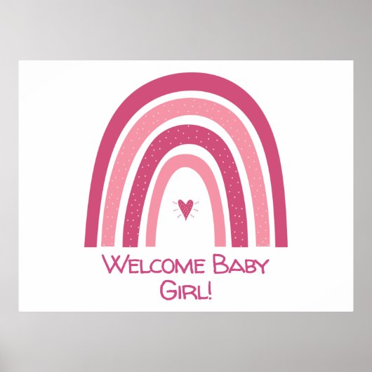 Welkom Home Baby Girl Poster (Voorkant)