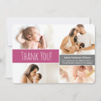 Welkom Home Baby Meisje Fotocollage Roze