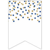 Welkom Home Banner Blue Gold Confetti (Eerste vlag)