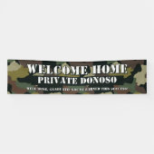 Welkom Home Boot Camp Camo Afstuderen Spandoek (Horizontaal)
