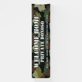 Welkom Home Boot Camp Camo Afstuderen Spandoek (Verticaal)