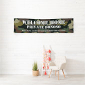 Welkom Home Boot Camp Camo Afstuderen Spandoek (Insitu)