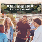 Welkom Home Boot Camp Camo Afstuderen Spandoek