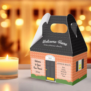 Welkom Home Brick House Zwart Dak Housewarming Bedankdoosjes