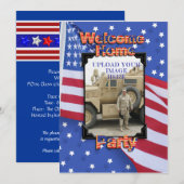 Welkom Home Feestuitnodiging Militair Kaart (Voorkant / Achterkant)