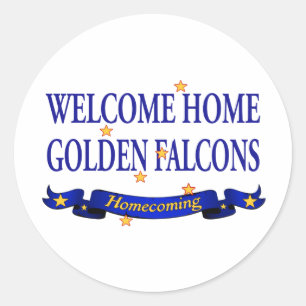 Welkom Home Golden Falcons Ronde Sticker
