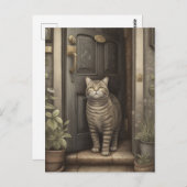 Welkom Home Kat Briefkaart (Voorkant / Achterkant)