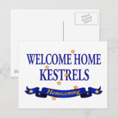 Welkom Home Kestrels Briefkaart (Voorkant / Achterkant)
