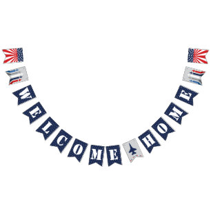 Welkom Home Luchtmacht Militaire Fighter Jet Banne Vlaggetjes