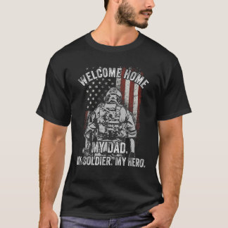 Welkom Home Mijn vader heeft militair ingezet op T-shirt