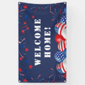 Welkom Home Militair Leger Patriottisch Spandoek (Verticaal)