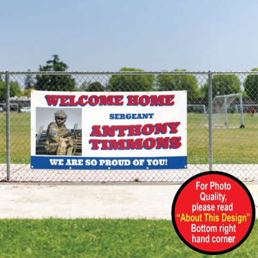 Welkom Home Militaire Banner