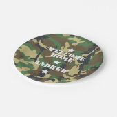 Welkom Home Militaire Leger Deployment Camouflage Papieren Bordje (Gekanteld)