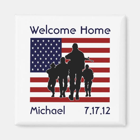 Welkom Home Personalized Magnet Favor Magneet (Voorkant)