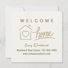 Welkom Home Realtor Gefeliciteerd Minimalist