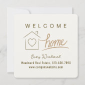 Welkom Home Realtor Gefeliciteerd Minimalist (Voorkant)