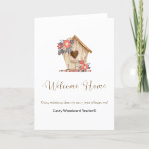 Welkom Home Realtor Gepersonaliseerd Bedankkaart