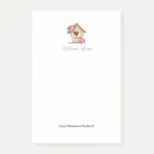 Welkom Home Realtor Gepersonaliseerd Post-it® Notes (Voorkant)