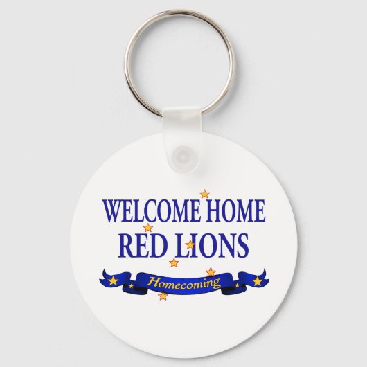 Welkom Home Red Lions Sleutelhanger (Voorkant)