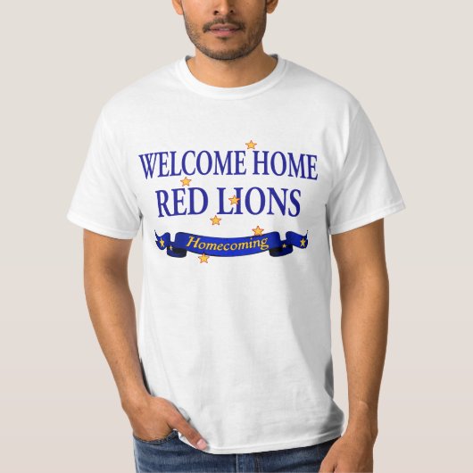 Welkom Home Red Lions T-shirt (Voorkant)