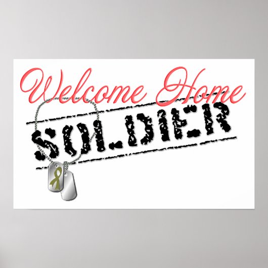 Welkom Home Soldier Poster (Voorkant)