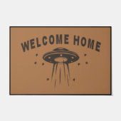 Welkom Home UFO Doormat, Planet Lovers Mat (Voorkant)