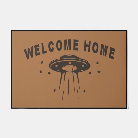 Welkom Home UFO Doormat, Planet Lovers Mat (Voorkant)