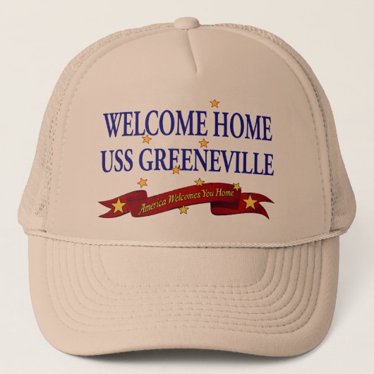 Welkom Home USS Greeneville Trucker Pet (Voorkant)