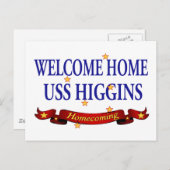 Welkom Home USS Higgins Briefkaart (Voorkant / Achterkant)