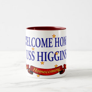 Welkom Home USS Higgins Tweekleurige Koffiemok