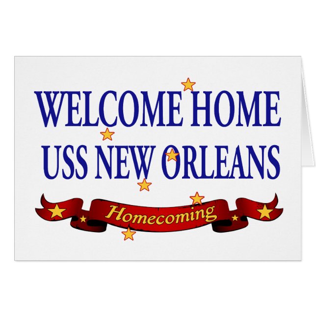 Welkom Home USS New Orleans (Voorkant Horizontaal)