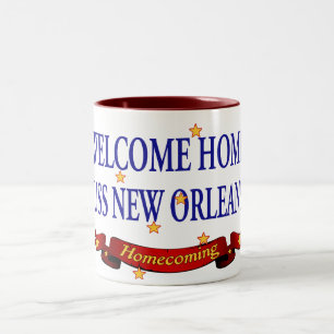Welkom Home USS New Orleans Tweekleurige Koffiemok
