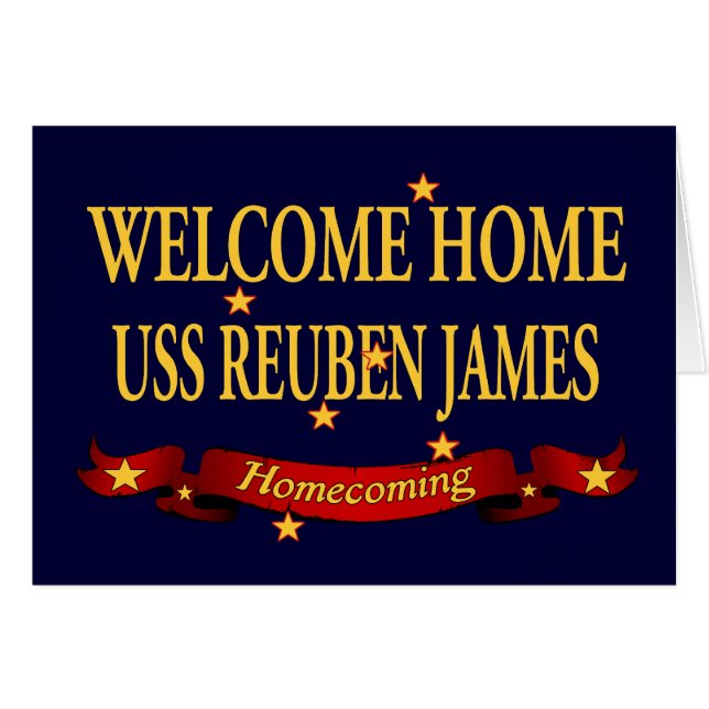 Welkom Home USS Reuben James (Voorkant Horizontaal)