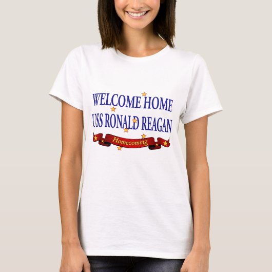 Welkom Home USS Ronald Reagan T-shirt (Voorkant)